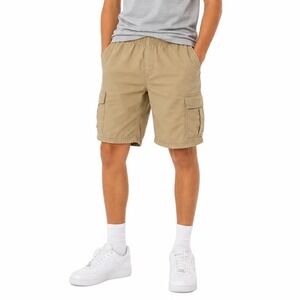 The Children's Place Boys Tan Khaki Cargo Shorts Size 16 Elastic Waist Ripstop